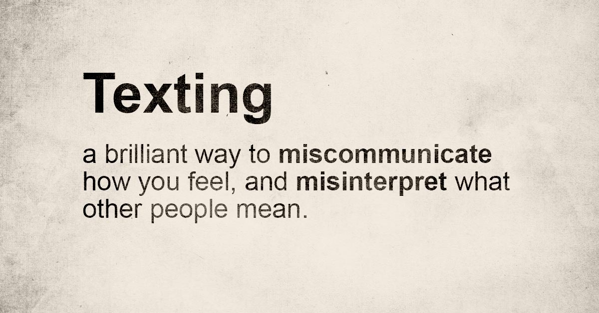 texting kills relationships