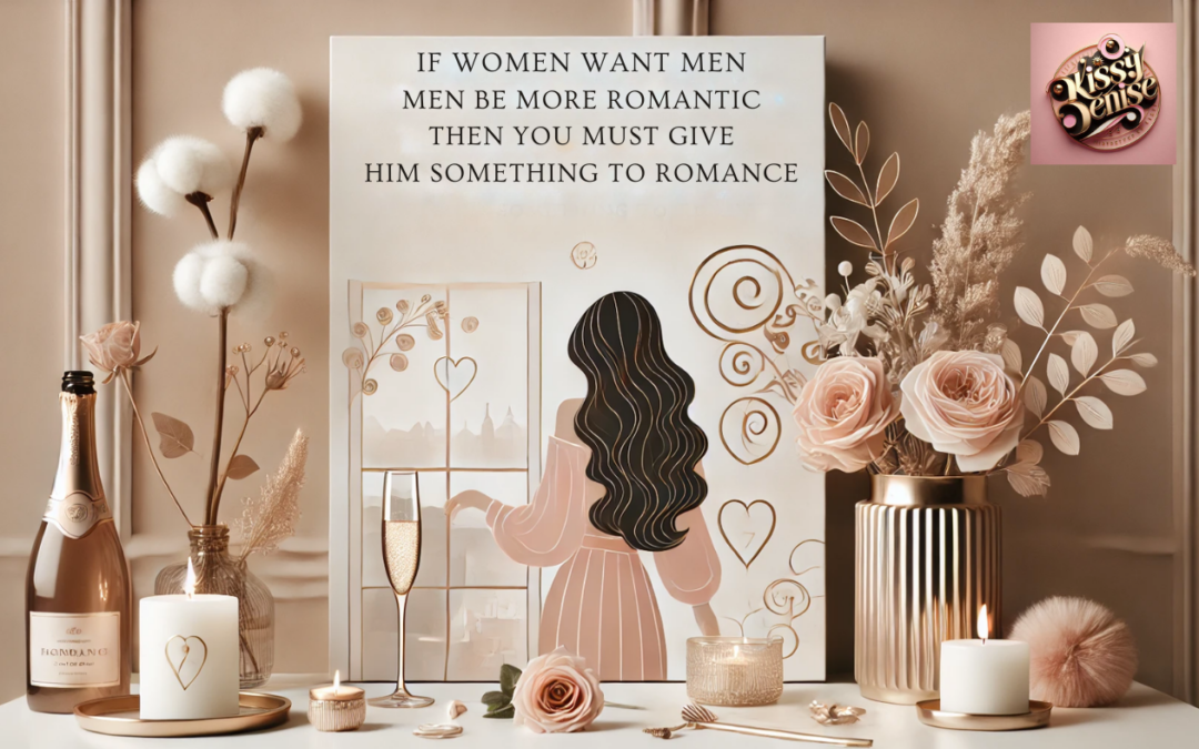 If women want men to be more romantic, then you need to give him something to romance