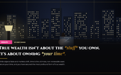 True wealth isn’t about the *stuff* you own. It’s about owning *your time*